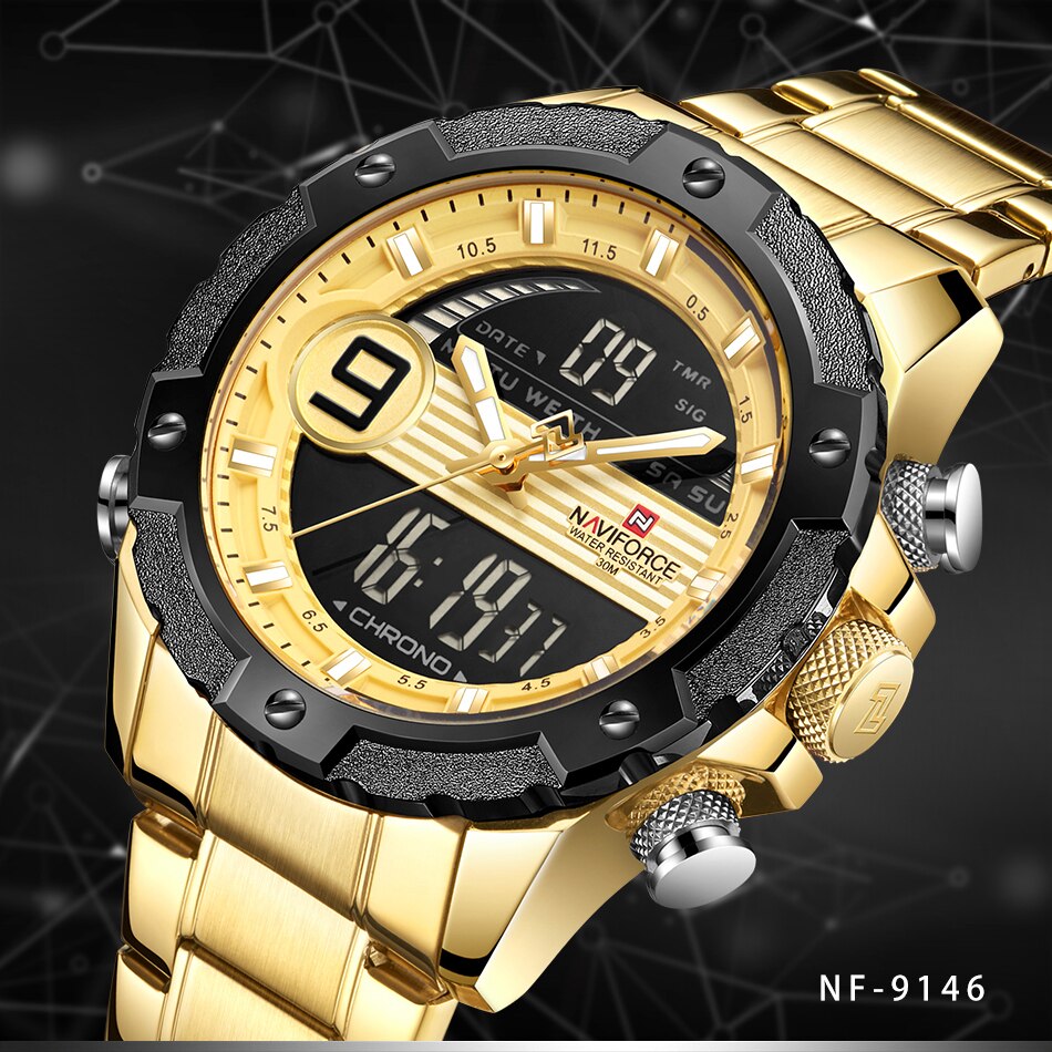 NAVIFORCE 9146 gold