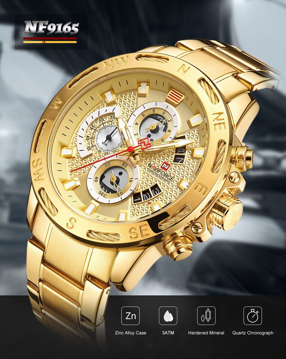 Naviforce NF9165 Golden